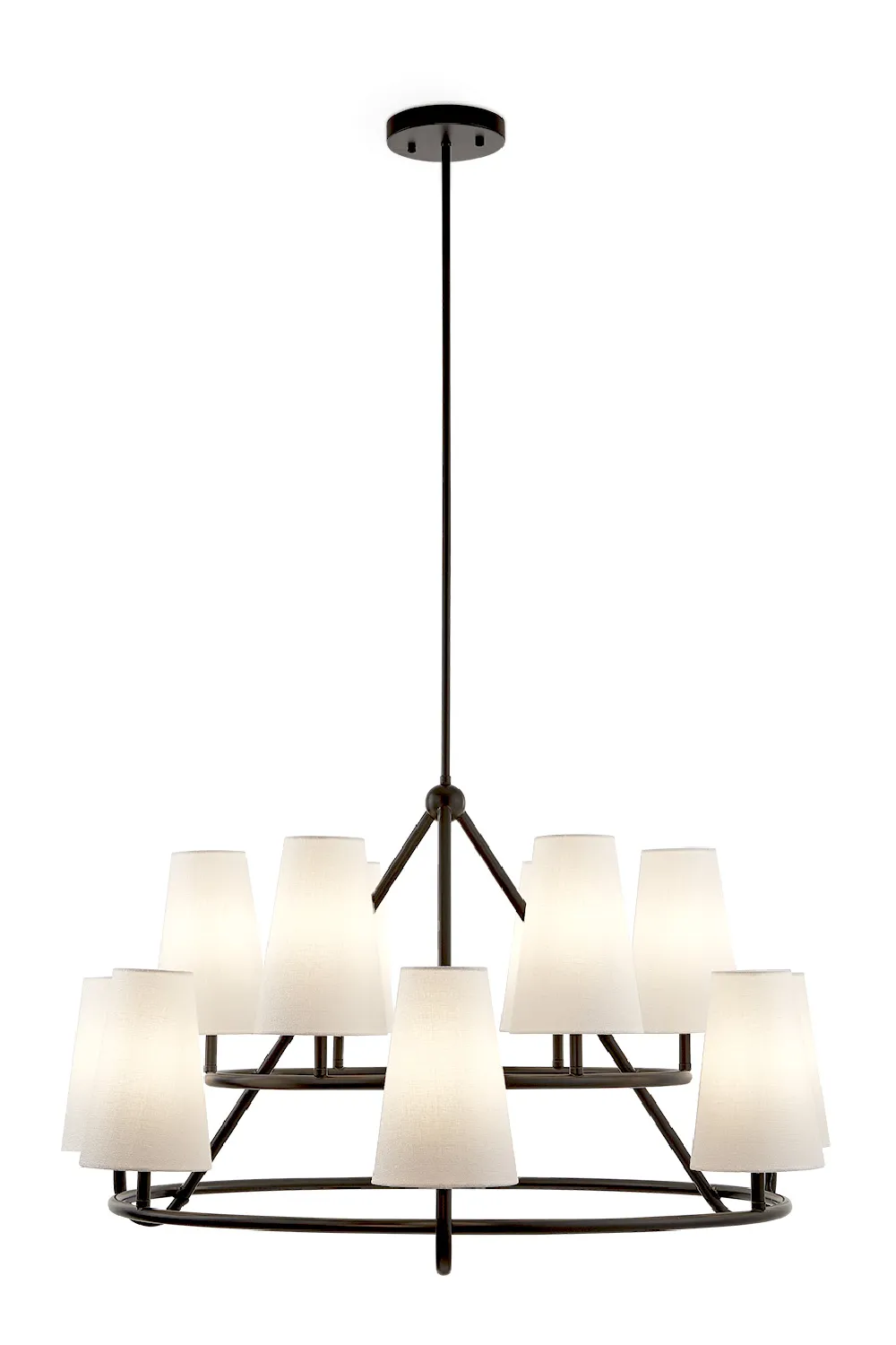 12 Conincal Shades Chandelier | Liang & Eimil Gildan