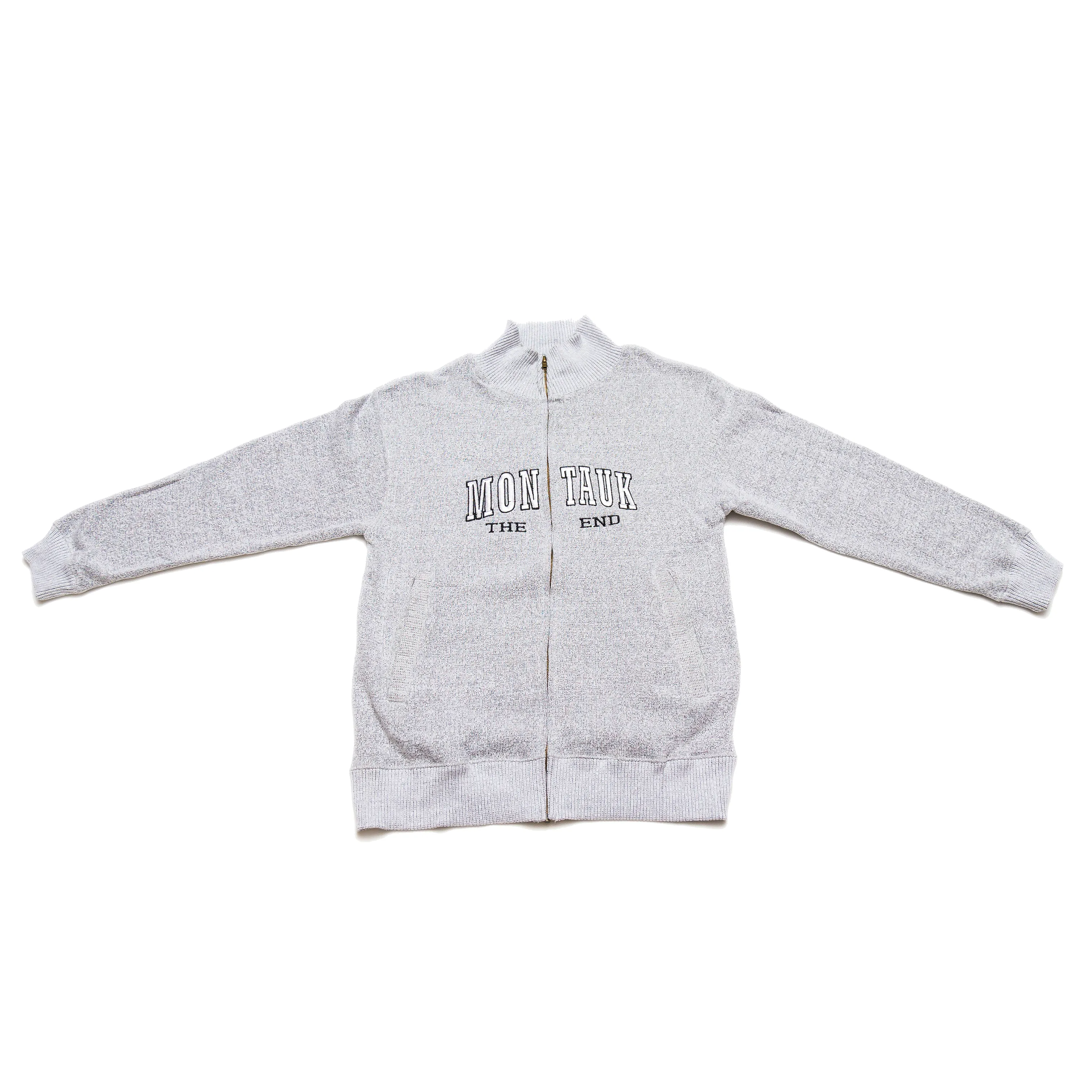 Adult Montauk The End Embroidered Nantucket Zip-Up Cadet