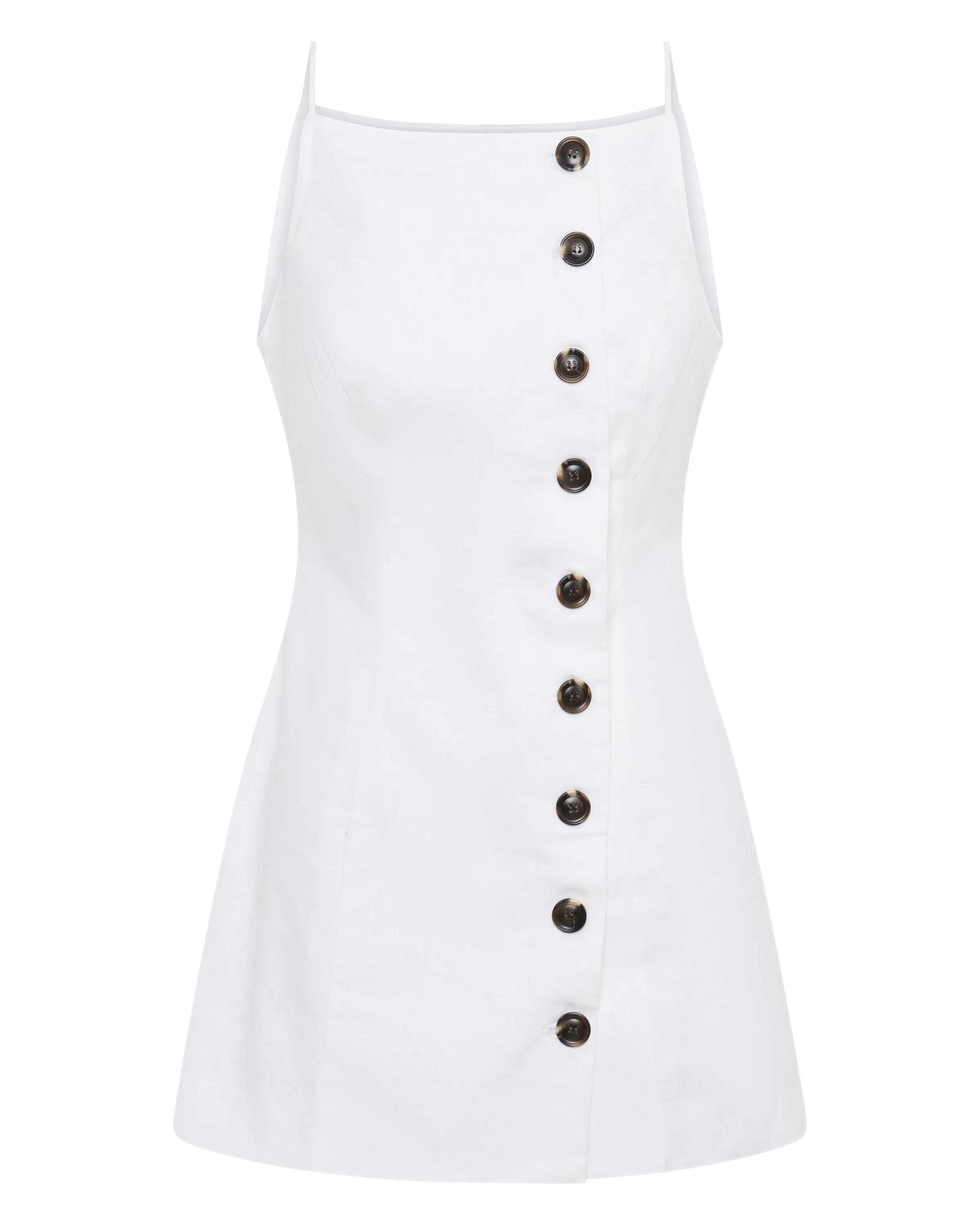 Allegra Linen Dress - White