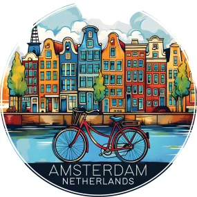 Amsterdam Netherlands Design D Souvenir Vinyl Decal Sticker