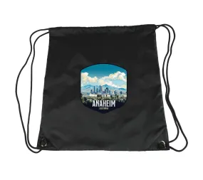 Anaheim California Design A Souvenir Cinch Bag with Drawstring Backpack