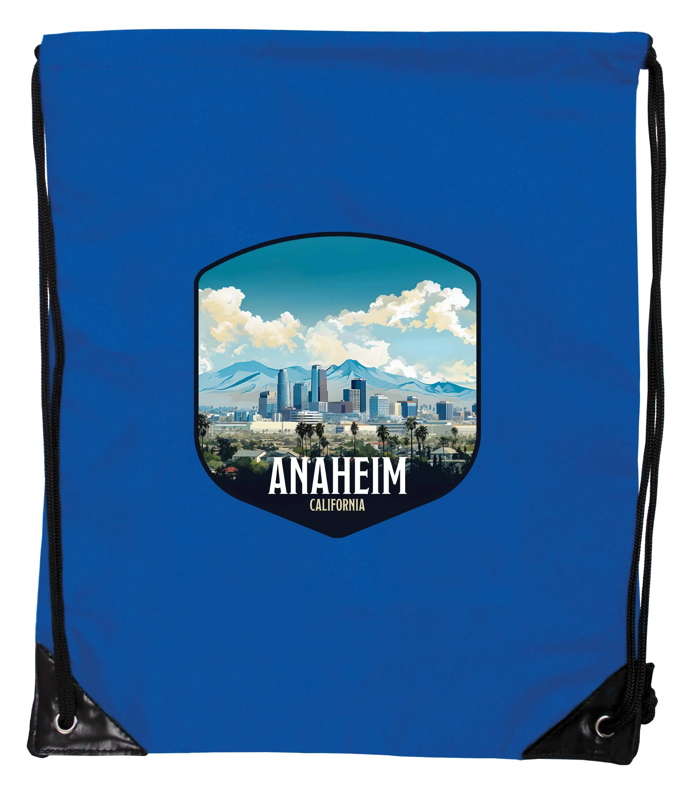 Anaheim California Design A Souvenir Cinch Bag with Drawstring Backpack