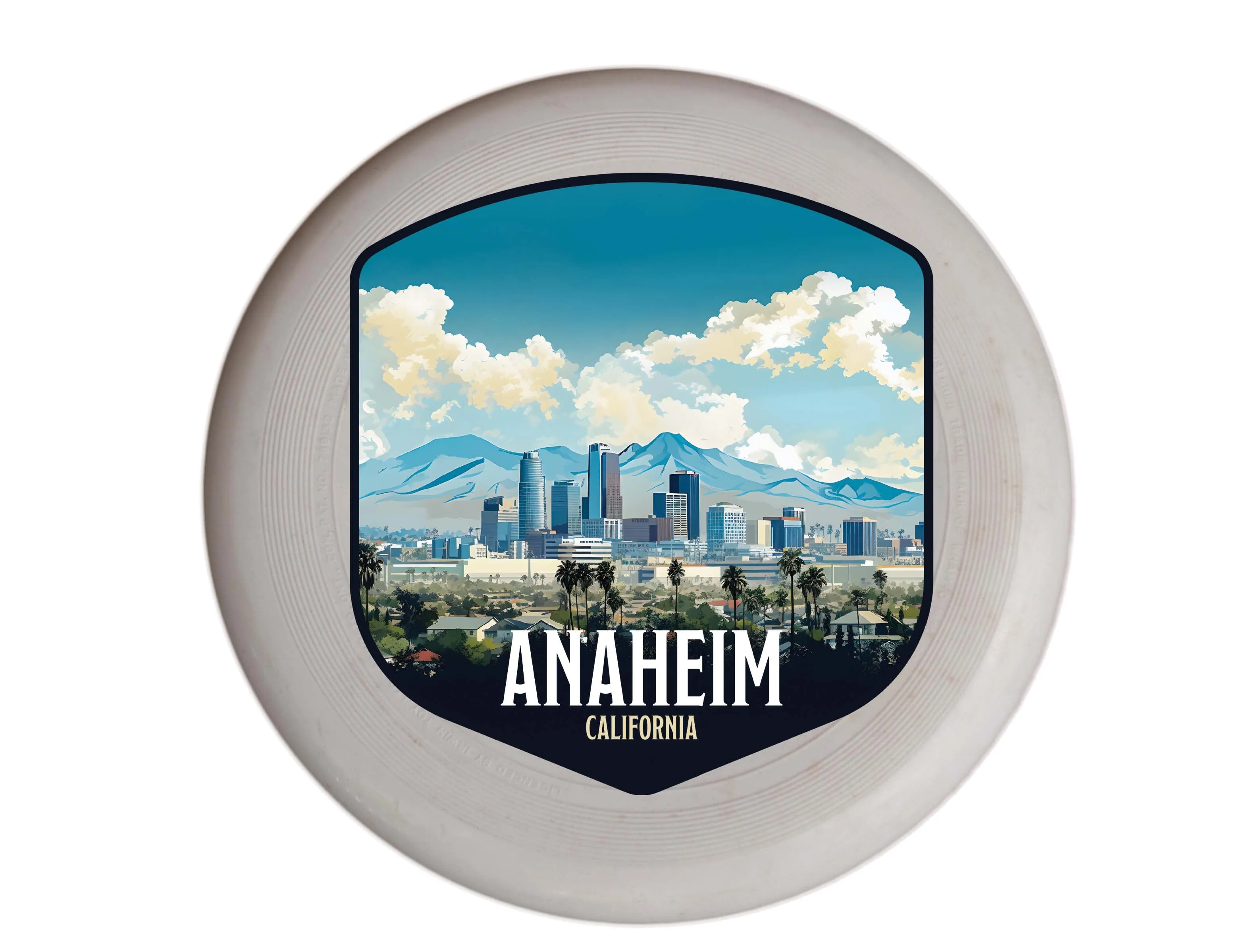 Anaheim California Design A Souvenir Frisbee Flying Disc