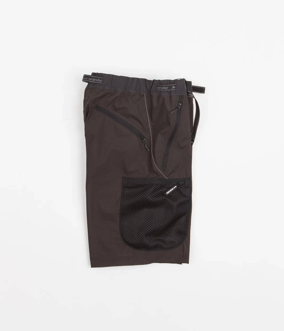 and wander Breath Rip Shorts - Brown