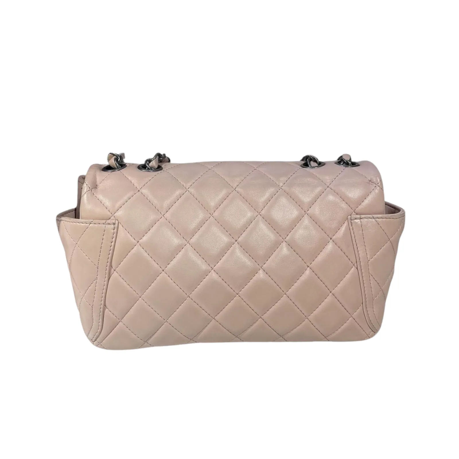 Around Pockets Flap Lambskin Pastel Pink RHW