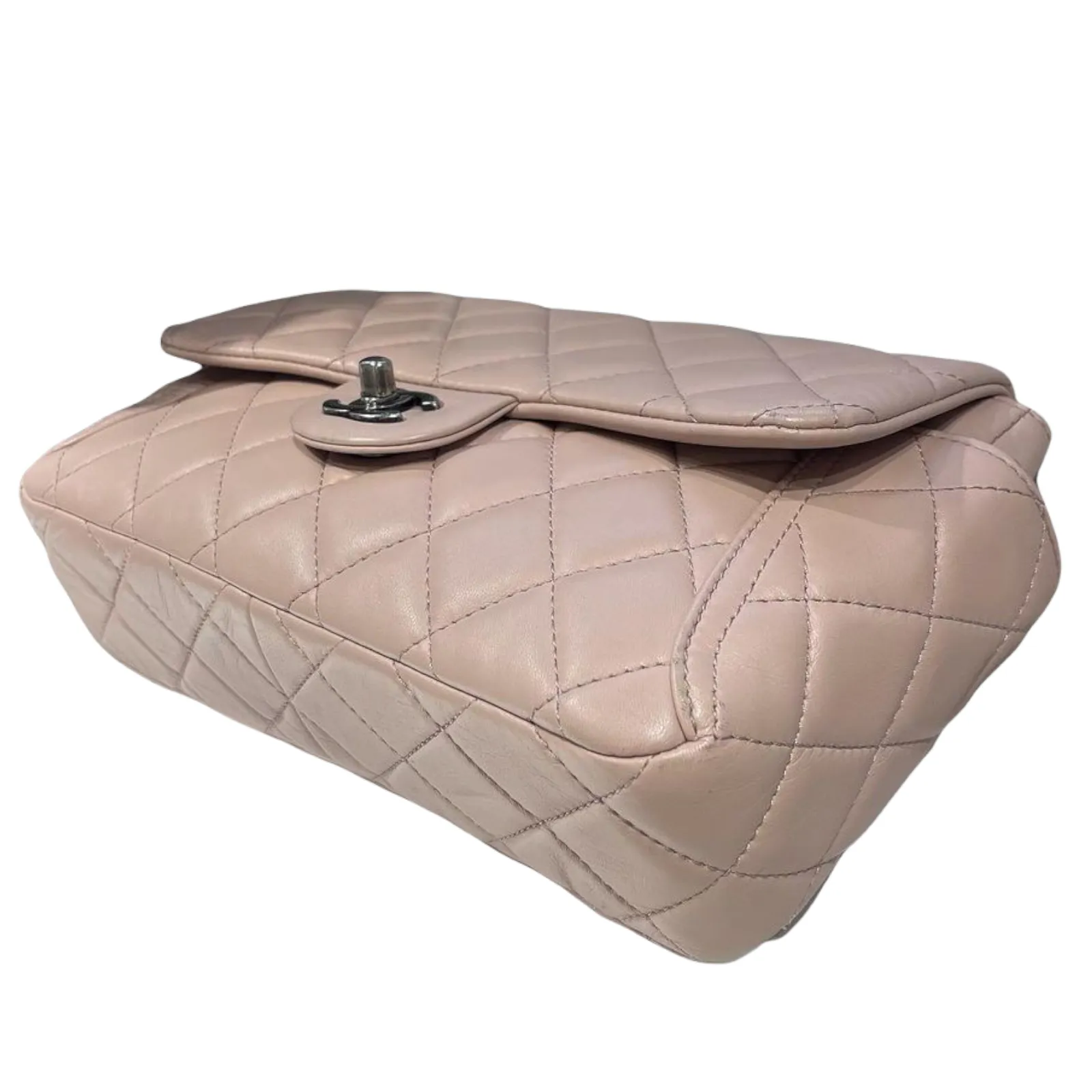 Around Pockets Flap Lambskin Pastel Pink RHW