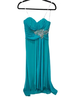 B Darlin Misses Size 7 Aqua Formal