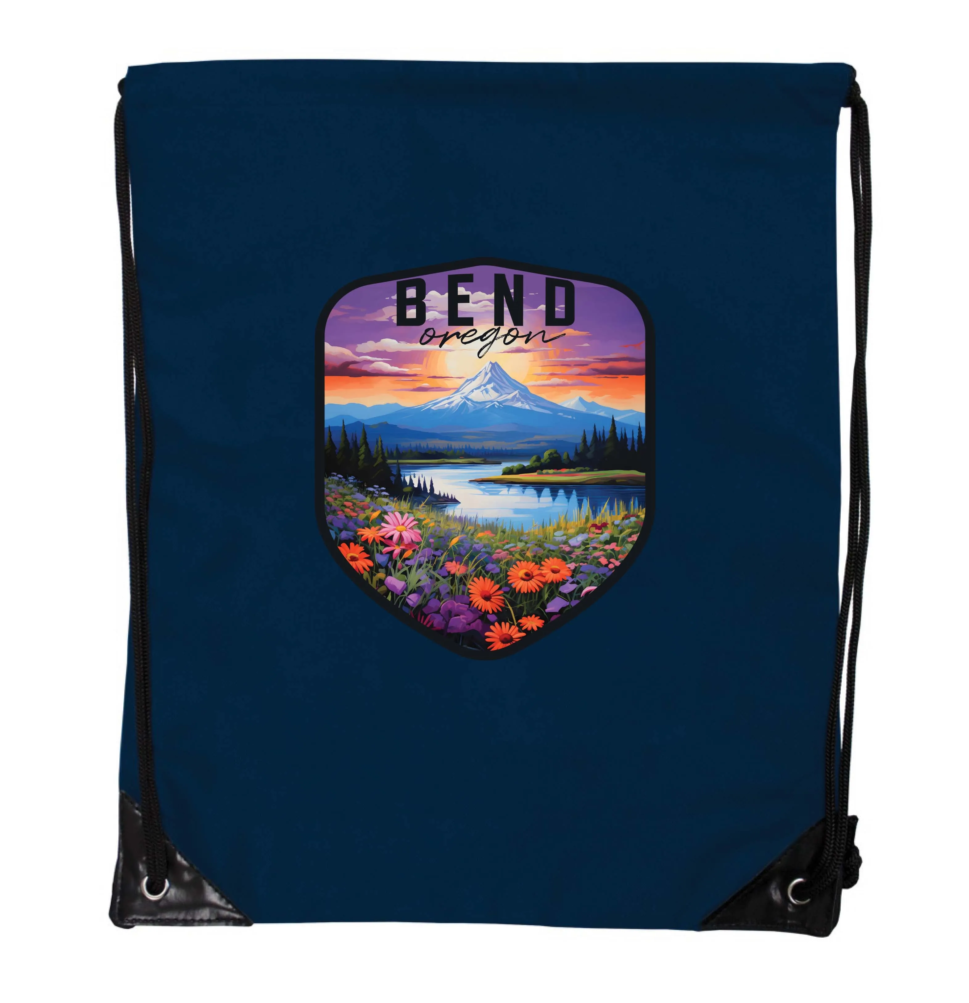 Bend Oregon Design A Souvenir Cinch Bag with Drawstring Backpack