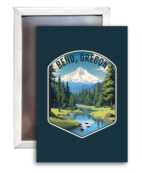 Bend Oregon Design B Souvenir Refrigerator Magnet 2.5X3.5