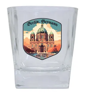 Berlin Germany Design B Souvenir 10 oz Whiskey Glass Rocks Glass