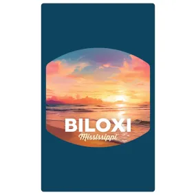 Biloxi Mississippi Design B Souvenir Metal Sign 9 x 15