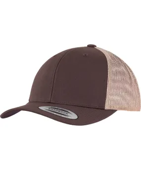 Brown/Khaki - Retro trucker 2-tone (6606T)