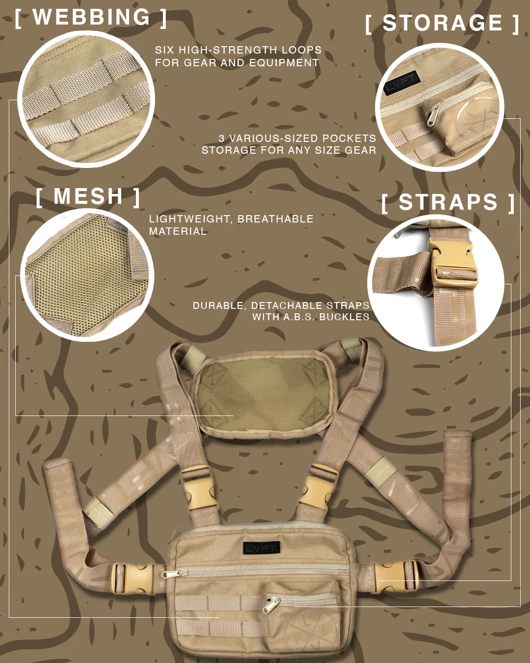 Chest Rig - Khaki