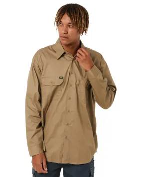 Cool Lightweight Drill Shirt LS - Khaki