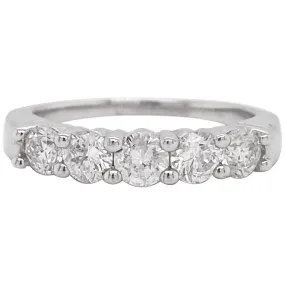 Five Diamond Stackable Ring