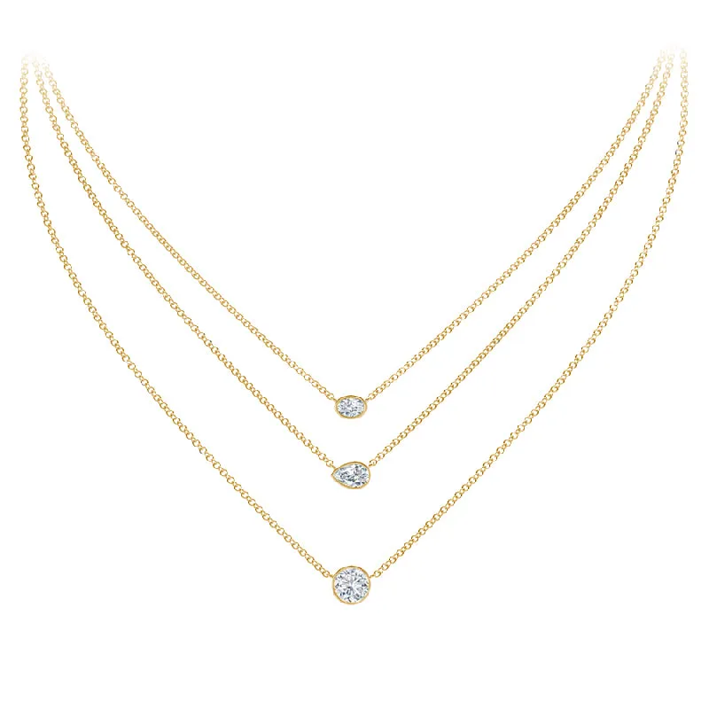 Forevermark Tribute™ Pear Diamond Necklace