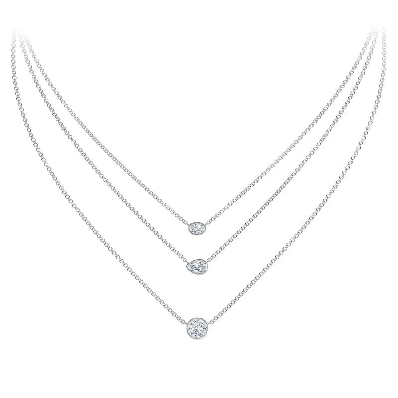 Forevermark Tribute™ Pear Diamond Necklace