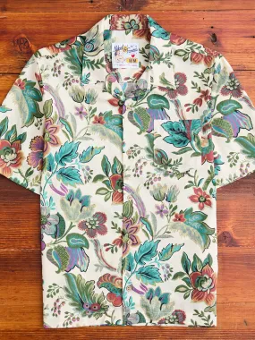 "Vintage Pique" Aloha Shirt in Ecru