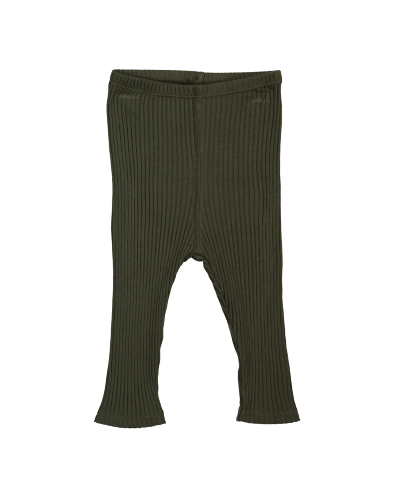 Ribbed Leggings – Moss