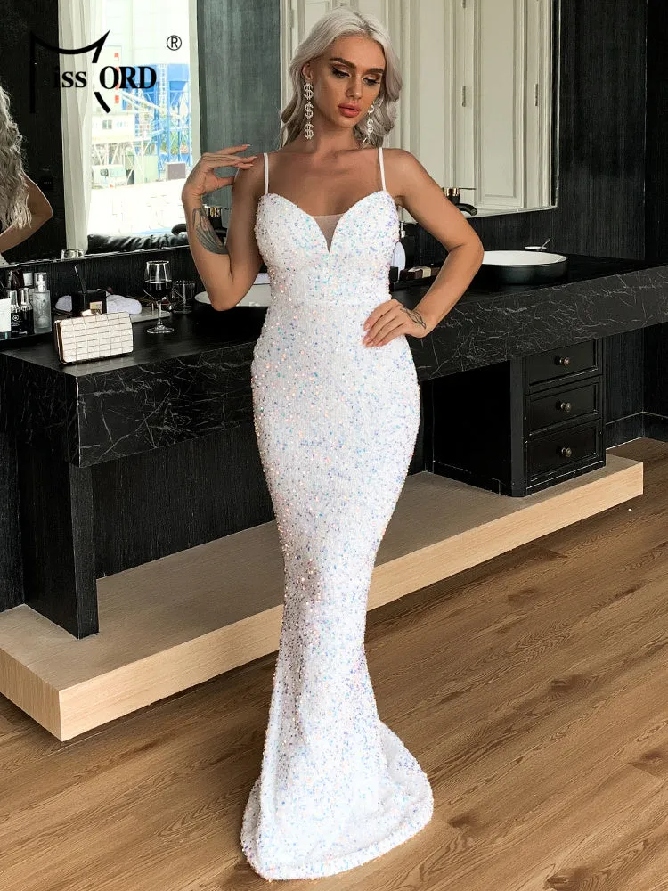 Sequins Wedding Party Dress