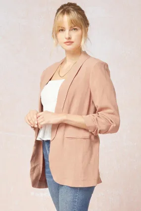 Shirred Blazer Jacket