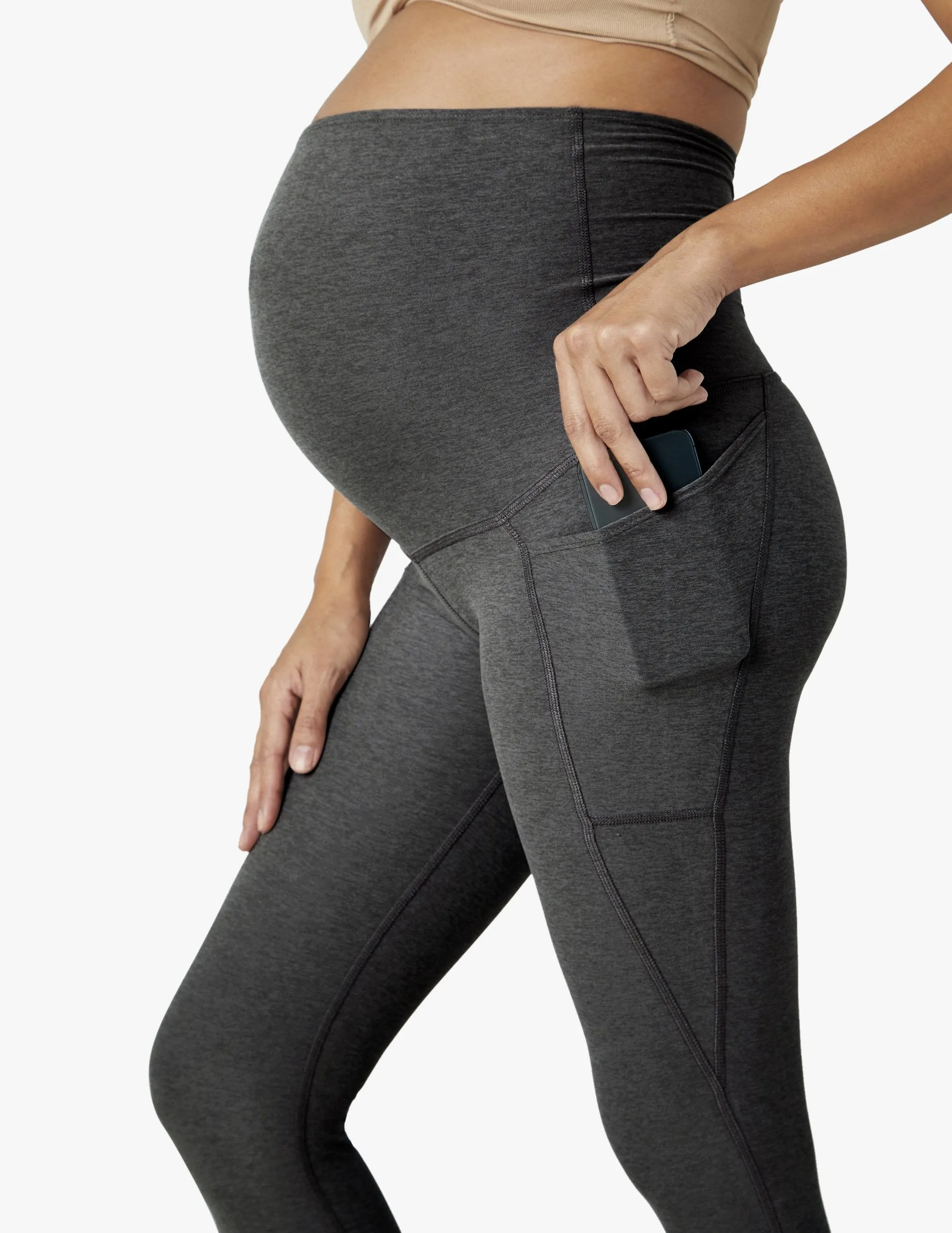 Spacedye Love the Bump Maternity Pocket Midi Legging