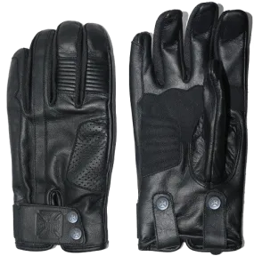 WCC - GRUNGE LEATHER RIDING GLOVE - Black