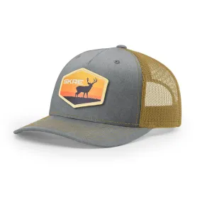 Yellow Deer Patch Trucker Hat